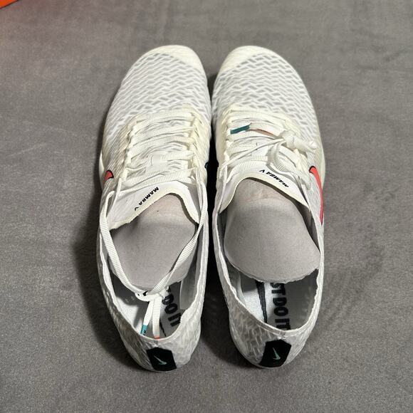 Nike Zoom Mamba 5 Track Racing Running Spikes Size 12.5 Mens White NIB - Picture 3 of 8
